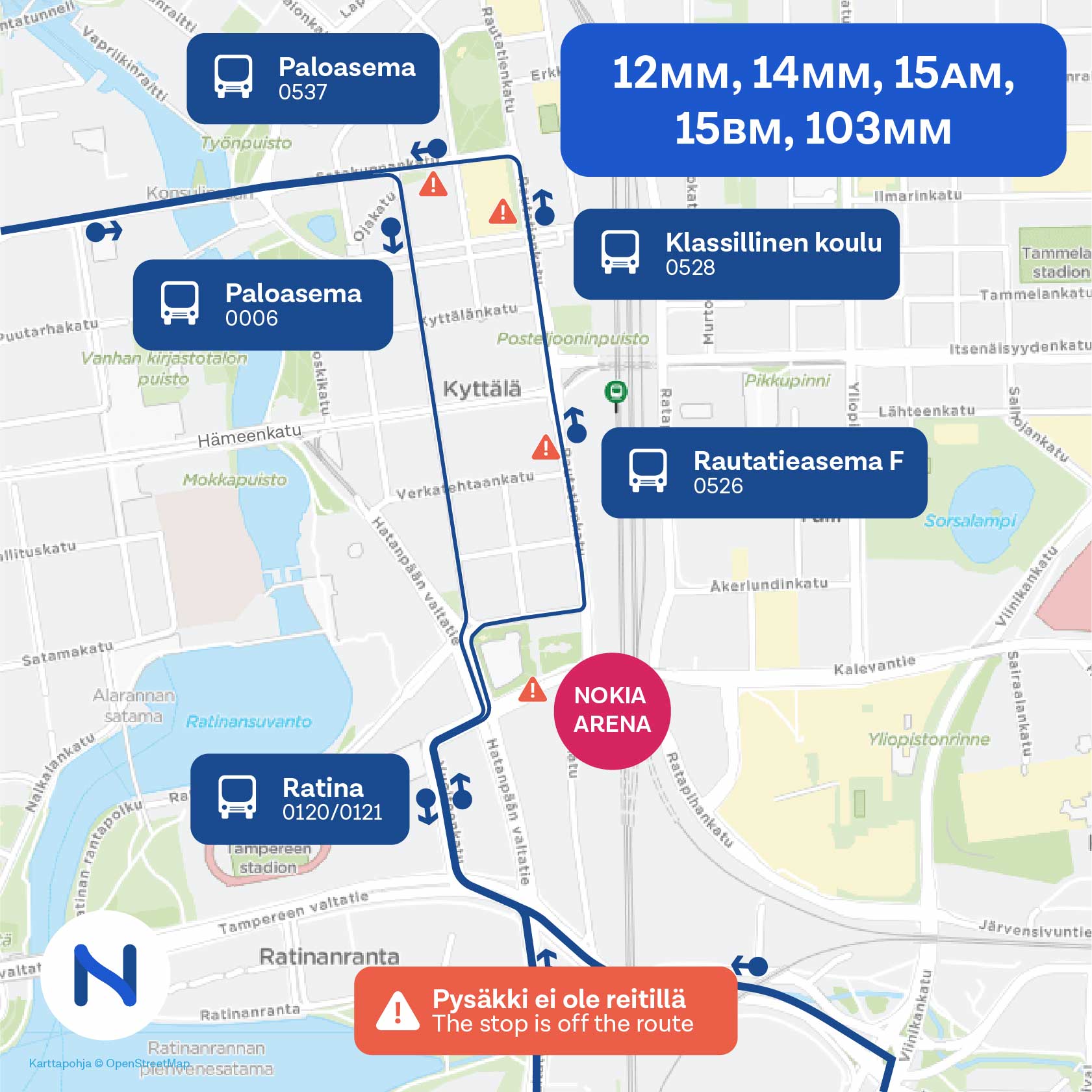 Special bus lines during World Hockey Championships - Nysse, Tampere  regional transport