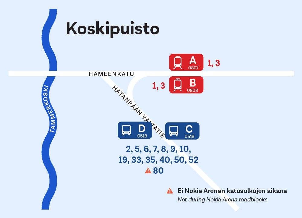 Kartat - Nysse, Tampereen seudun joukkoliikenne